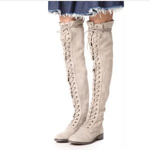 Free People leather boots 38 8 NEW